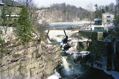 Photo of Triphammer Falls at Cornell University in Ithaca, NY