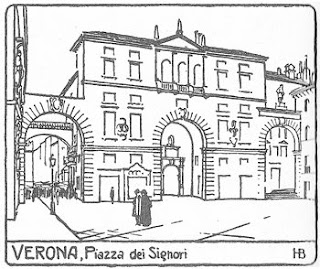 Drawing of the Piazza dei Signori from City Planning According to Artistic Principles, by Camillo Sitte