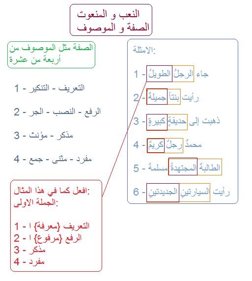 النعت يسبق المنعوت