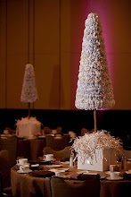 Cone-Shaped Shredded Paper Topiary by EDG