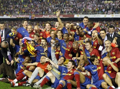 fc barcelona, el barca, treble winners, athletic bilbao, champion Copa Del Rey 2009