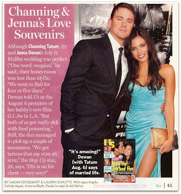 IN THE PRESS Channing Tatum Jenna Dewan and Their Love Souvenirs in US 