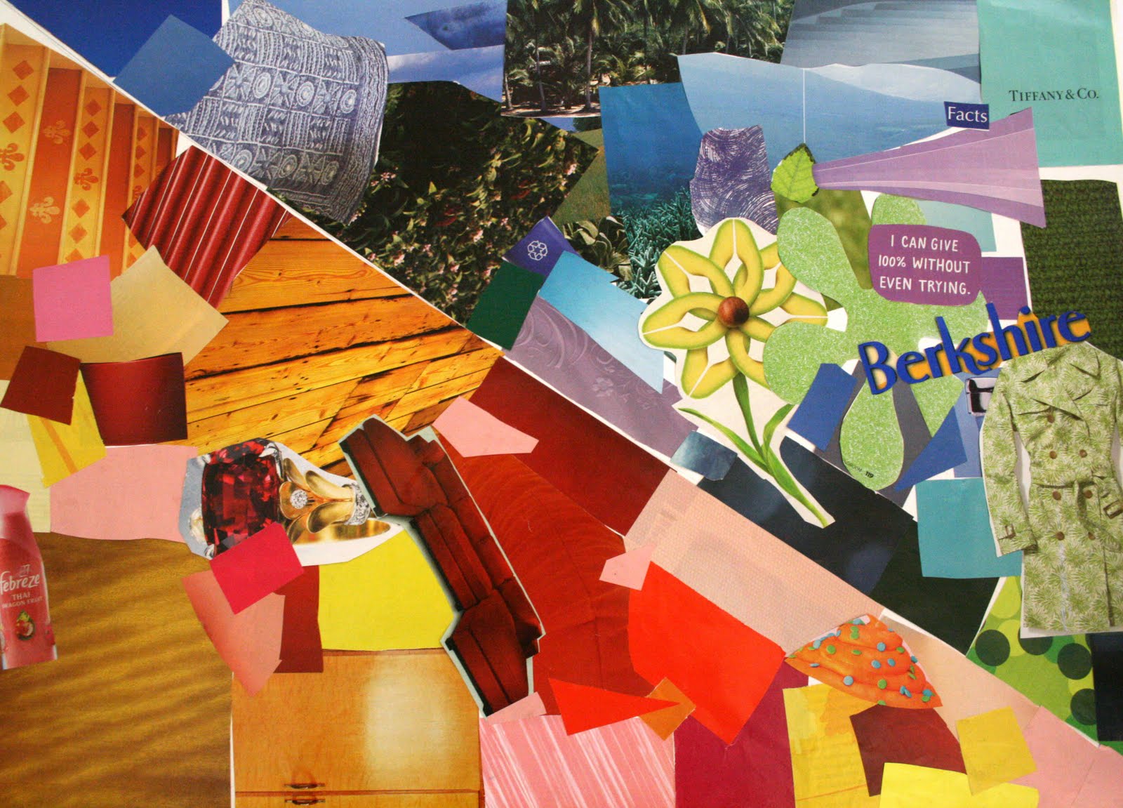 Monument Valley Regional Middle School Art Class Warm & Cool Collage