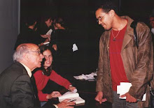No colégio Santa Cruz com José Saramago, em 2003