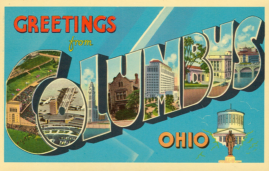 Vintage Travel Postcards Columbus, Ohio