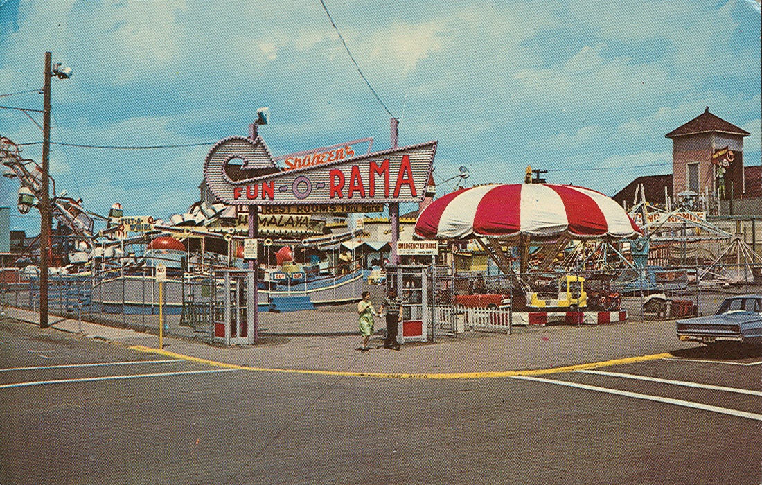 Vintage Travel Postcards Shaheen's FunORama Park Salisbury Beach