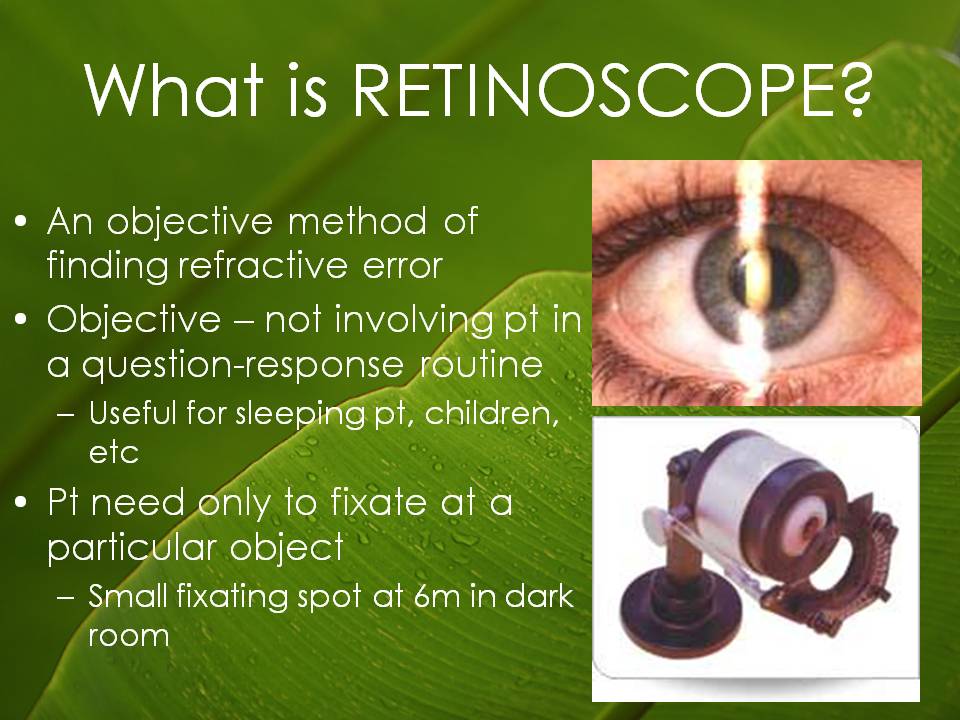 Syah's Optometry Blog RETINOSCOPE