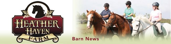 Heather Haven Farm Barn News
