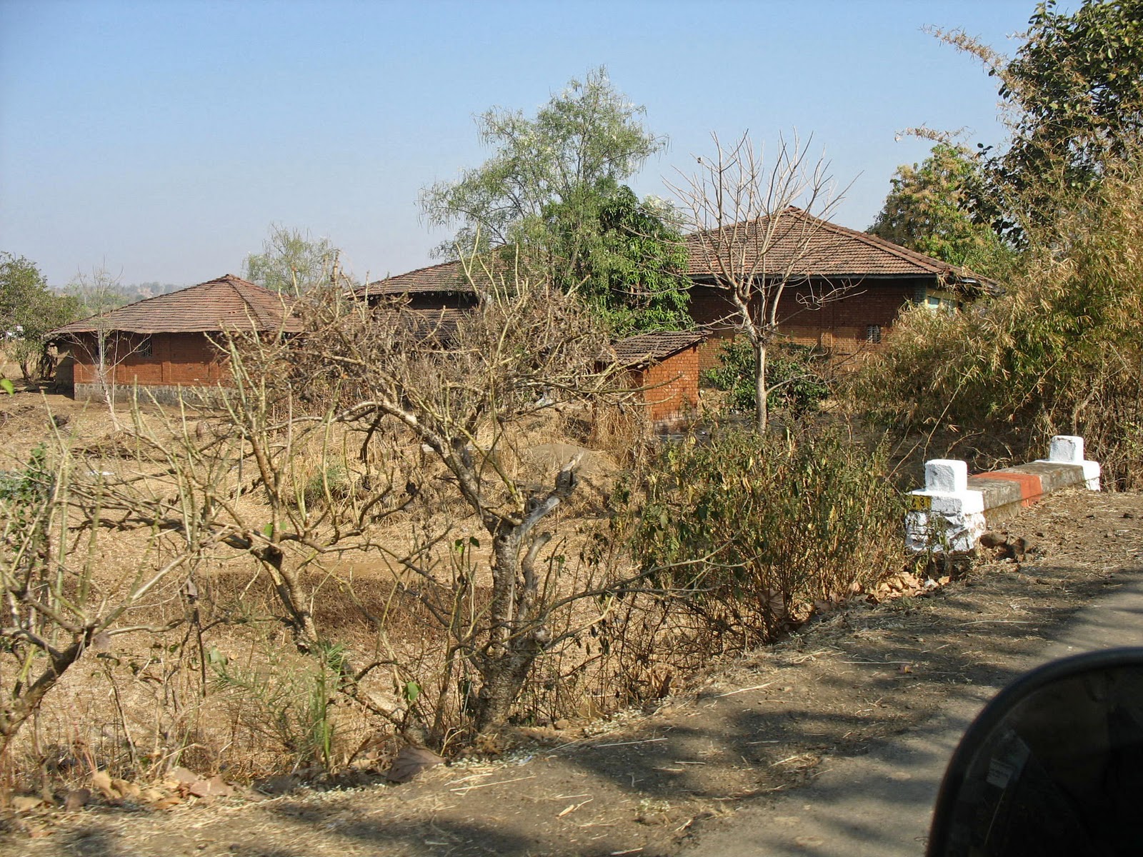 Stock Pictures Huts in an Indian Village