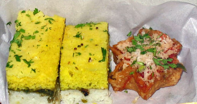 dhokla and Indian pastry
