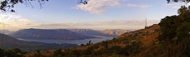 panchgani scenery of lake and hills