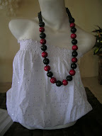 Necklace Black Red 1