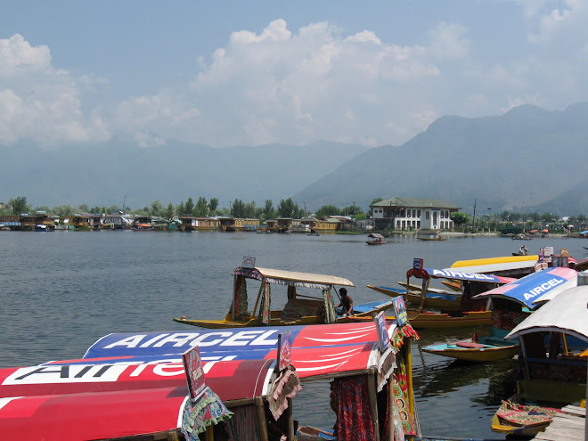 House Boats on the Lake at Srinagar.