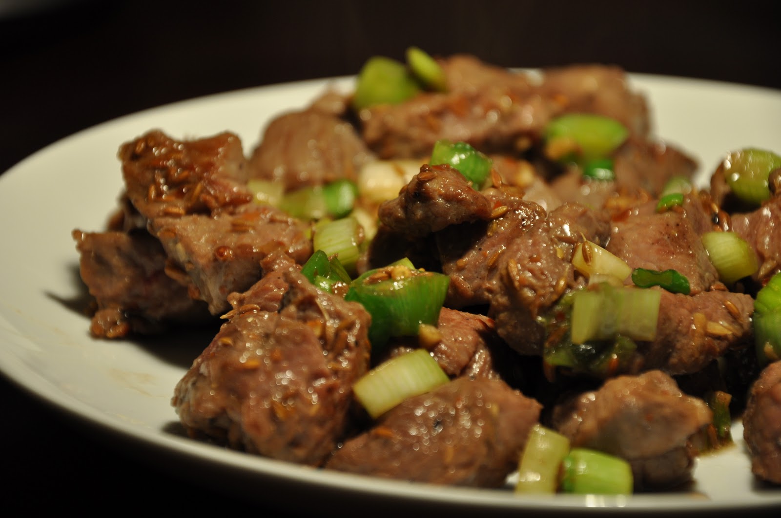 Slice of Rice Chinese New Year Meal 3 Lamb with Chili, Cumin and Garlic