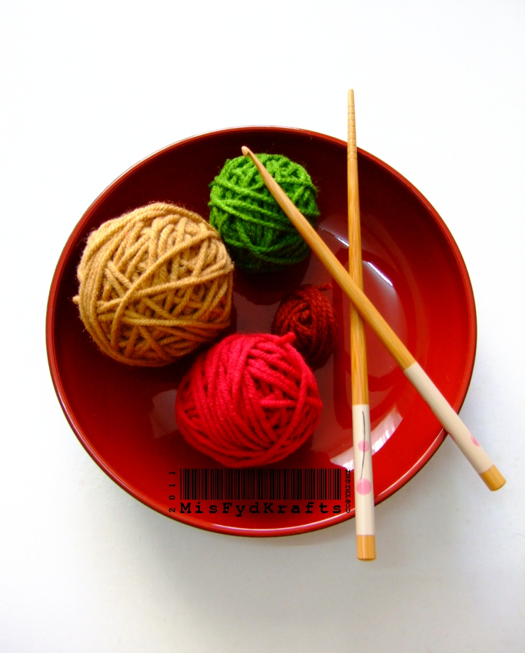 MisFydKrafts Anyone care for "string" noodles with handmade "crochet