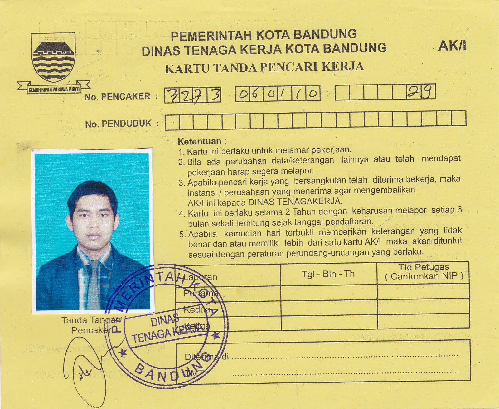 Berbagi Pengalaman Prosedur/Cara Membuat Kartu Kuning di