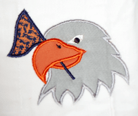 Eagle with flag