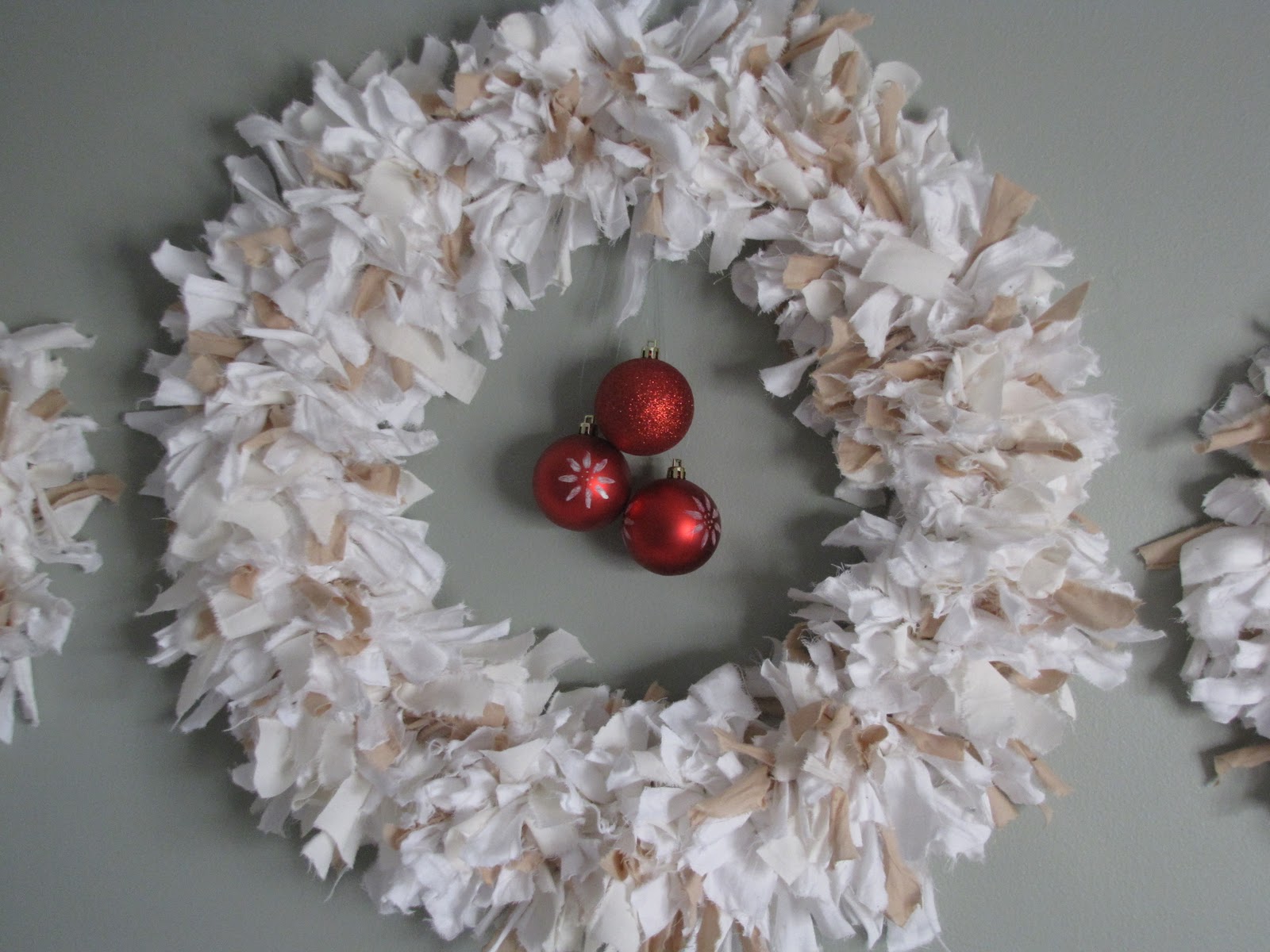a little of this...: Rag Wreath