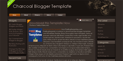 Charcoal blogger template