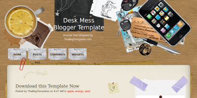 Desk Mess Blogger Template