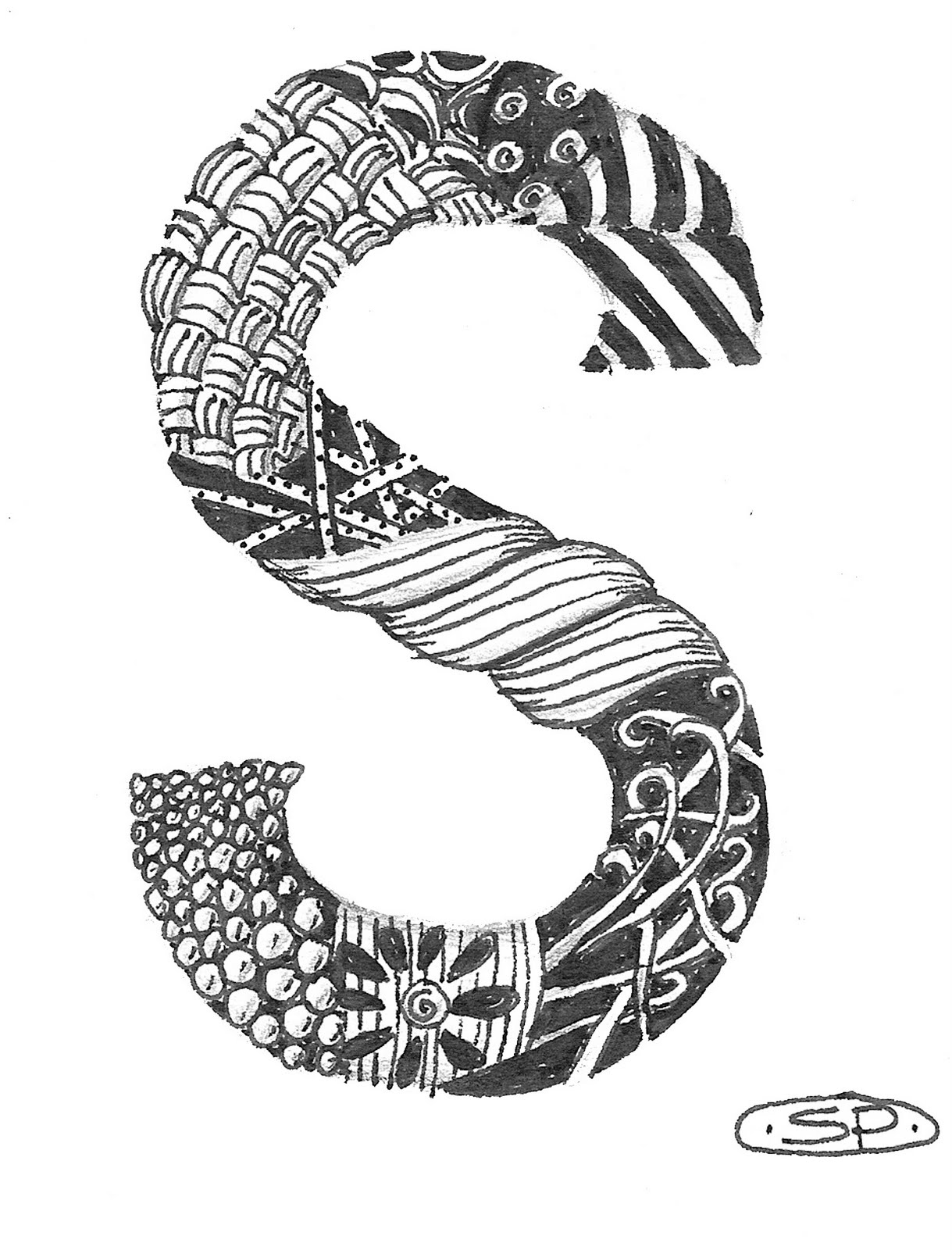 a little color every day: The Letter S