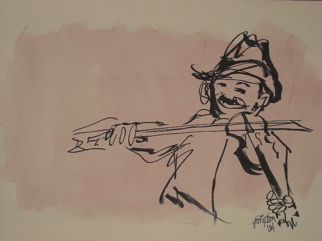 The Fiddler- Gesture Drawing  (SOLD)