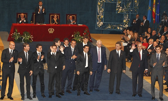 Selección Española de fútbol Premio Príncipe de Asturias de los Deportes 2010