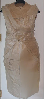 Form Fitting Empire Waist Dress Gown/ 1970s Pattern/ Flowy