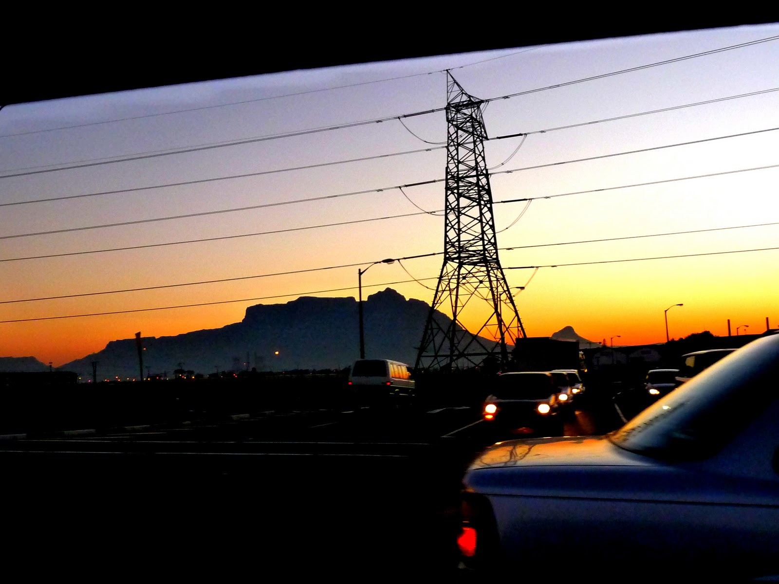 1074523002: South Africa - photography of the sunset in Cape Town with
