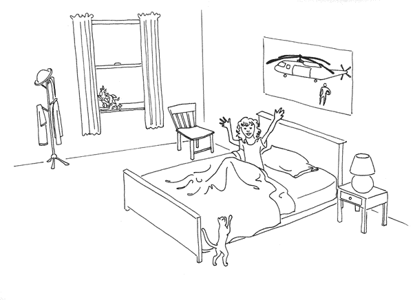 waking up coloring pages - photo #20