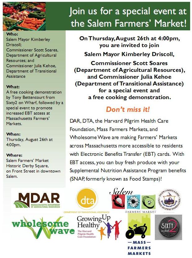 Salem. Still making history. Salem Farmers’ Market Celebrates MA