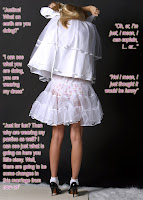 Bride Dress on Cross Dresser Becomes A Feminized Husband
