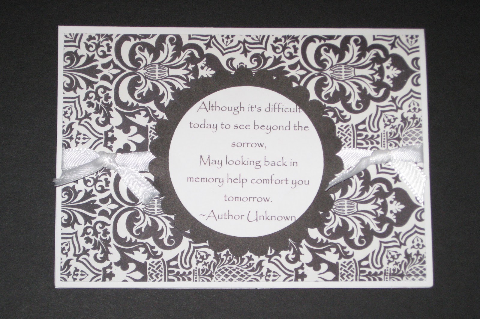 KSD Creations: Black and White Sympathy Cards