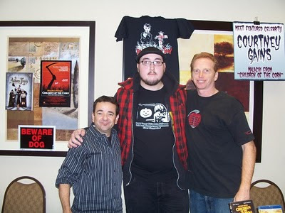 Chris with John Franklin and Courtney Gains at HorrorHound Weekend Cincinnati