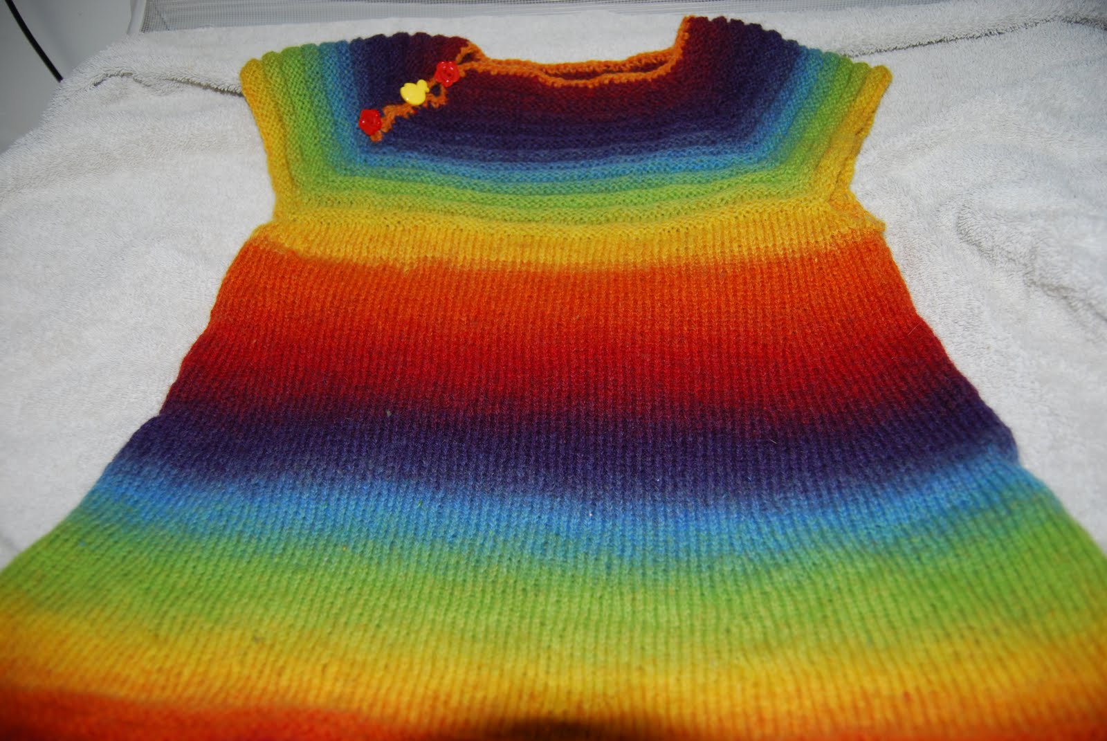 Rainbow Knit Dresses: In for Fall??
