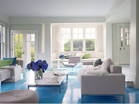 blue living room designs