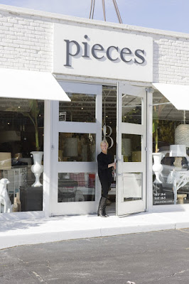 Pieces Inc. owner Lee Kleinhelter outside her Atlanta store