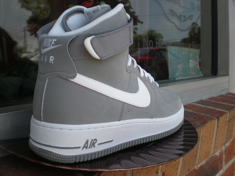 Brands Name of: Light Charcoal and White - Nike Air Force 1 High