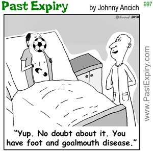 [CARTOON] Soccer Disease.  images, pictures, cartoon, health, pun, sports, soccer
