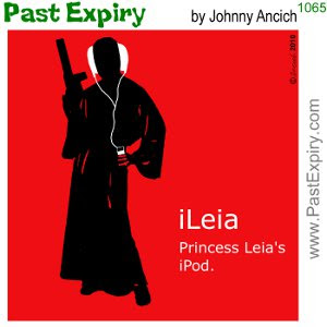 [CARTOON] Princess Leia iPod. advertising, Apple, cartoon, music, spoof, technology 