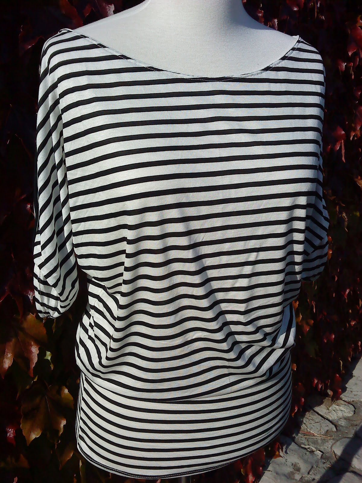 Patron couture haut chauve souris