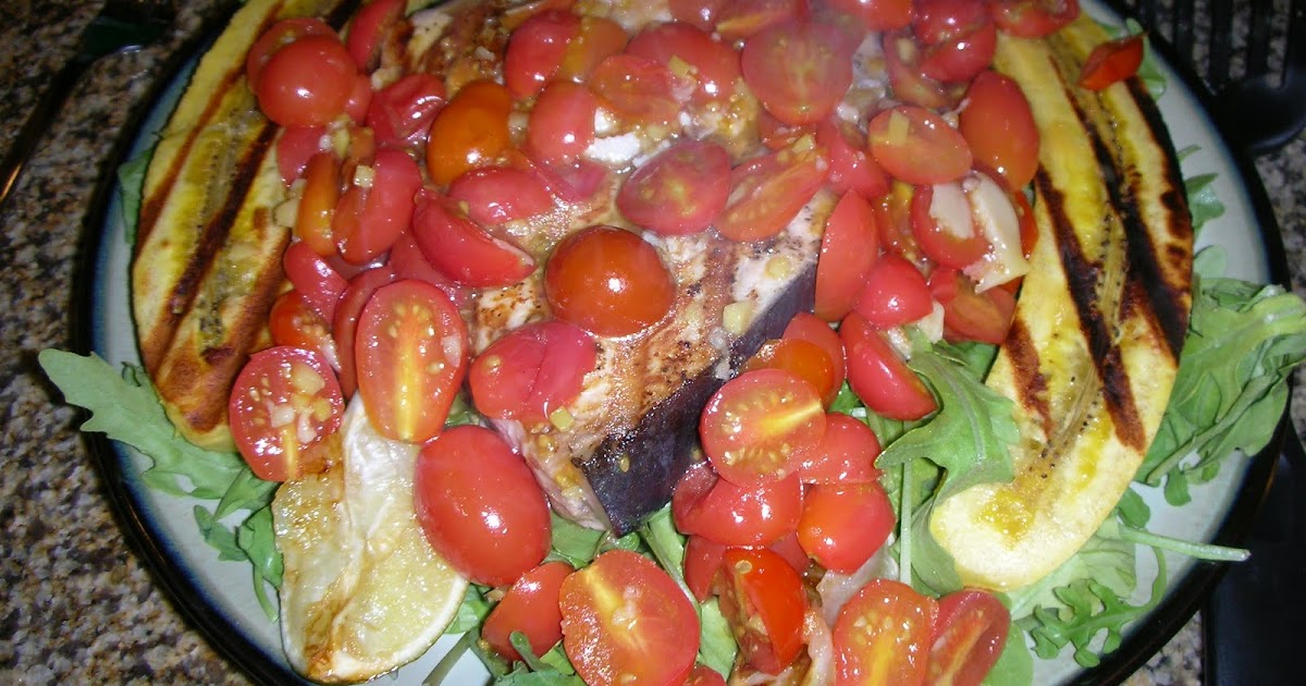Cooking in the Capitol Brown Sugar and Tomato Grilled Swordfish with