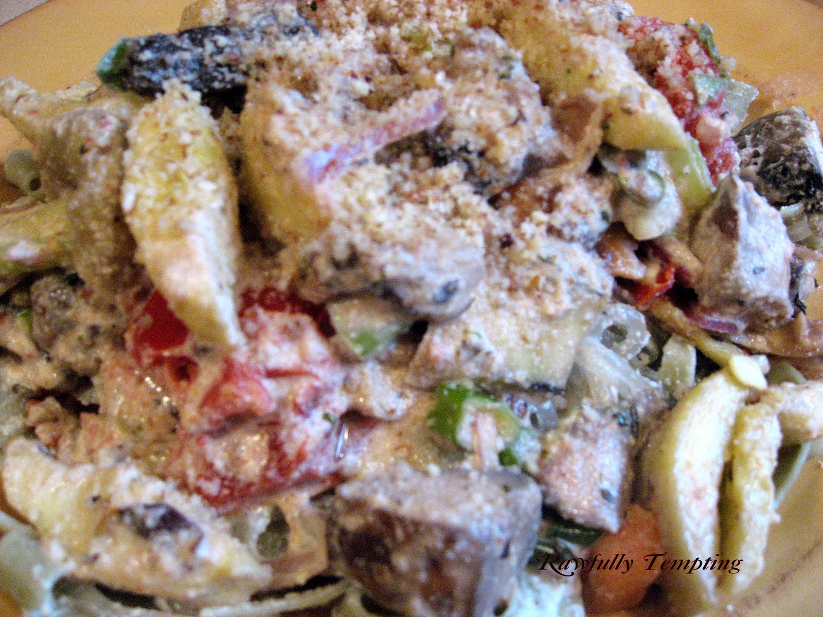 Pasta Primavera With Alfredo Sauce