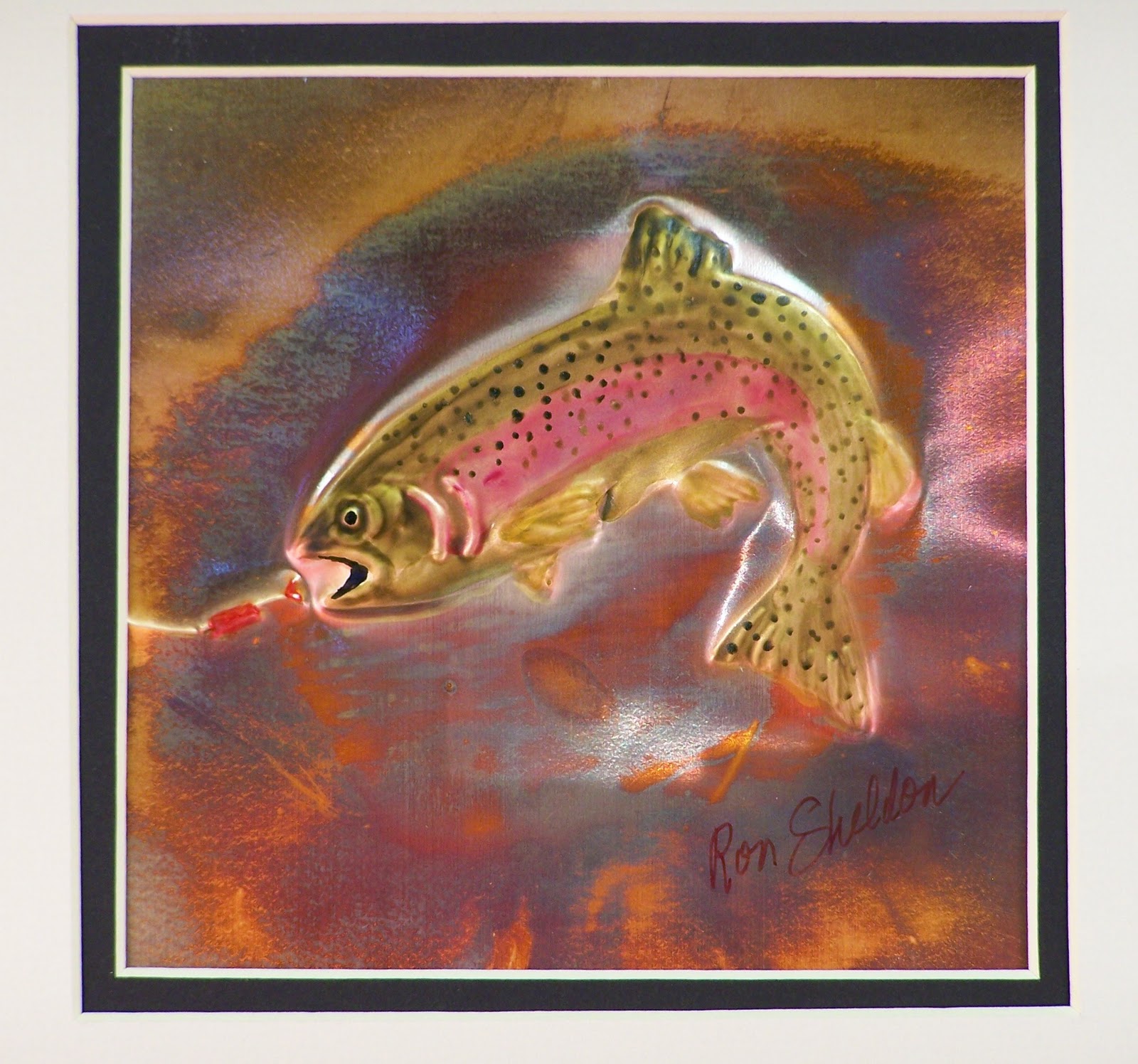 Diary of a Crafty Lady Copper Impression Art a great Christmas gift!