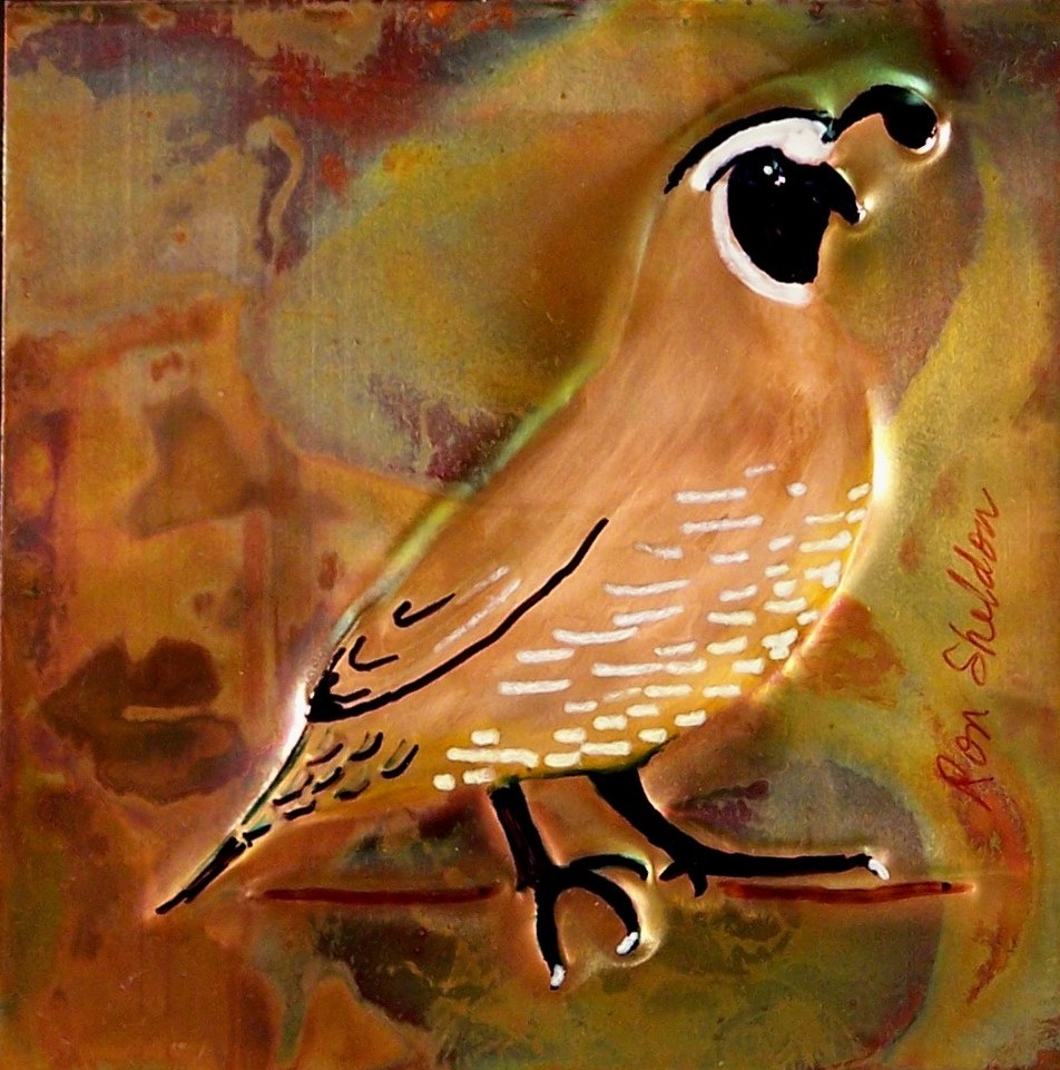 Diary of a Crafty Lady Copper Impression Art a great Christmas gift!