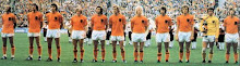 Olanda'74:Neeskens,Krol,Van Hanegem,Jansen,Suurbier,Rep,Rijbergen,Rensenbrink,Haan,Jongbloed,Cruyff