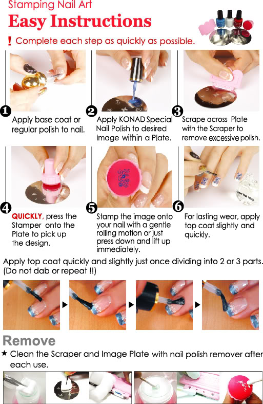 Stephy Stamping Nail Art: HOW TO USE KONAD STAMPING NAIL ART