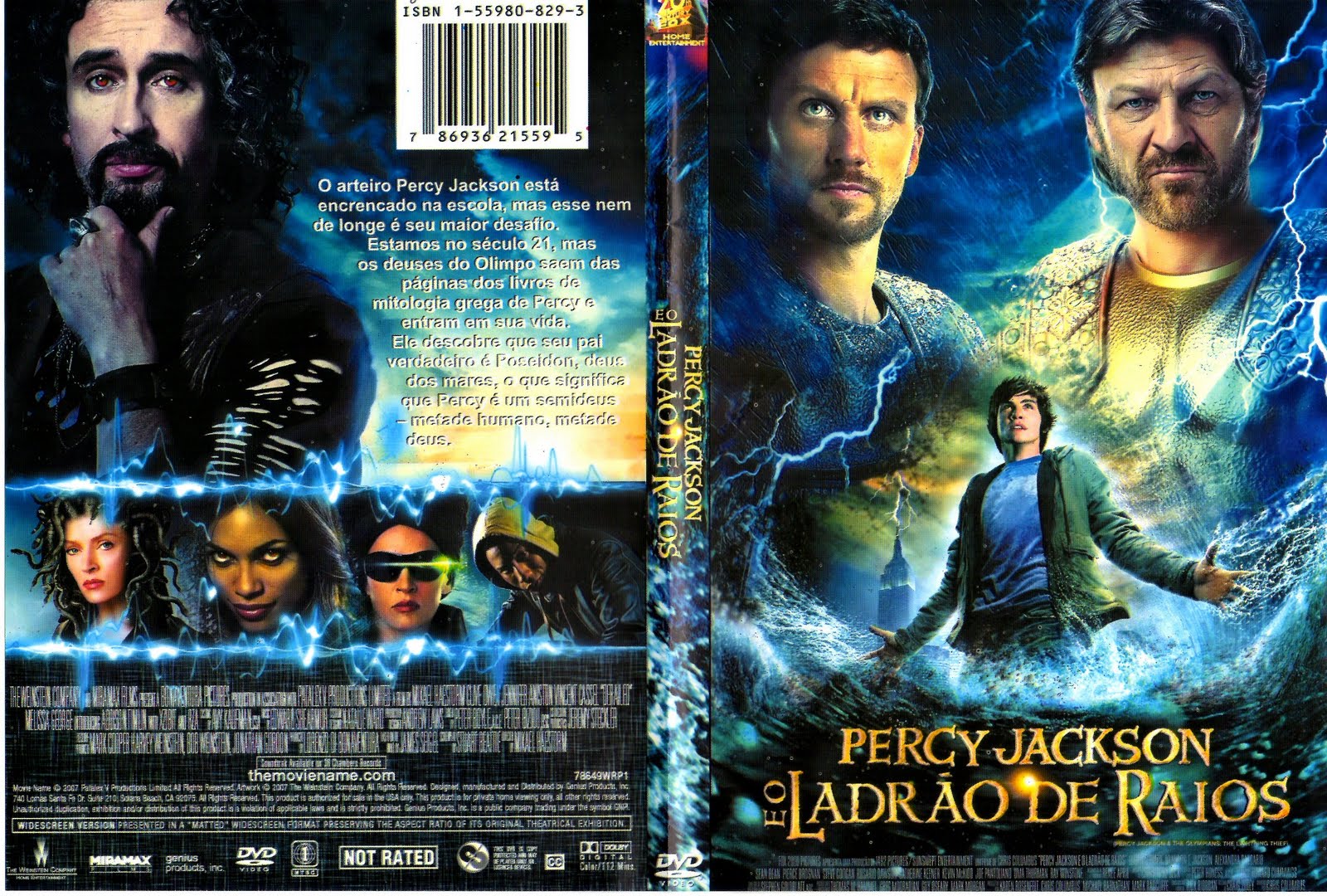 Capas Filmes Aventura Percy Jackson e O Ladrão de Raios