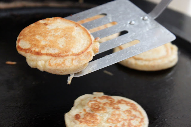 Fresh blinis on the Aga