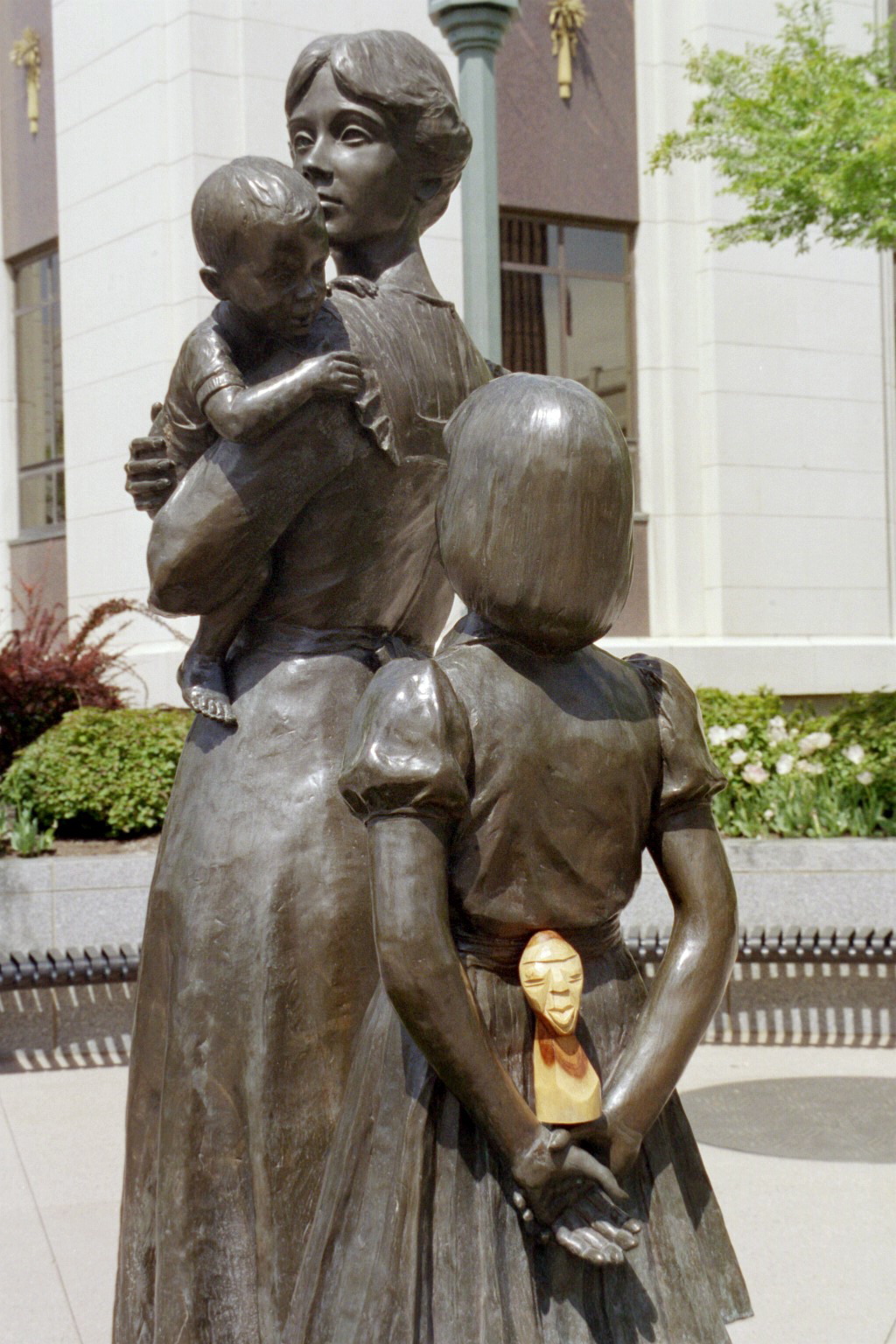 The Mr. Hunter Wall To be held by a statue Temple Square